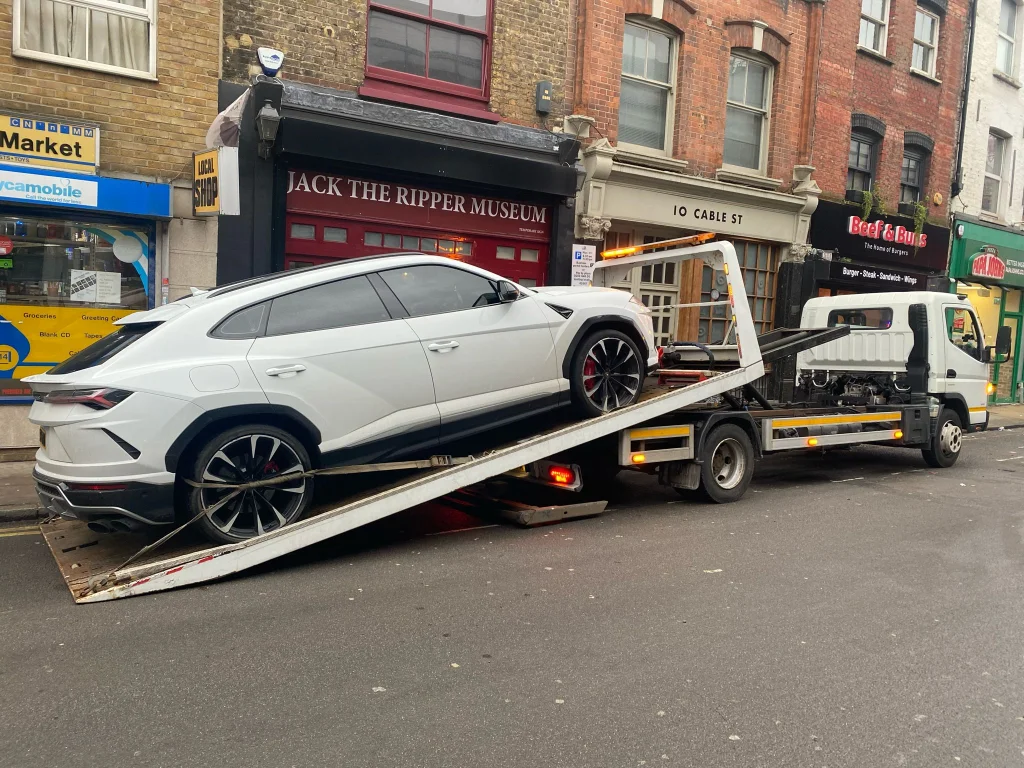 luxury car towing in east london and sussex